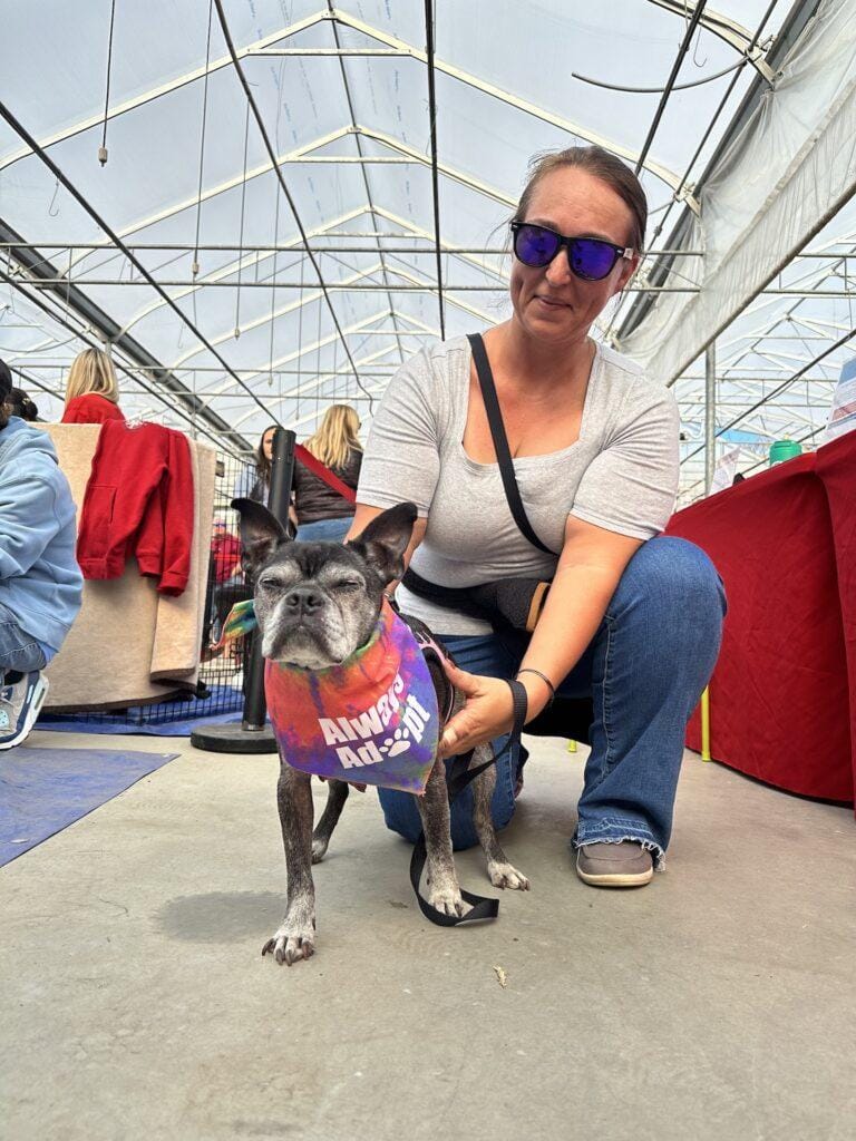 Lily with her forever mom, Jenn