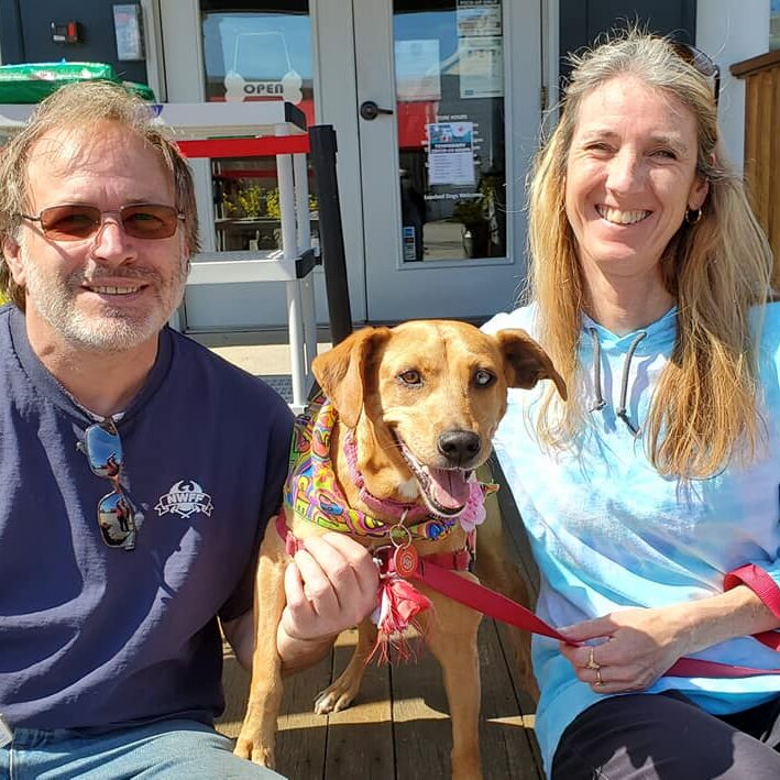 J, Bailey and I after adoption